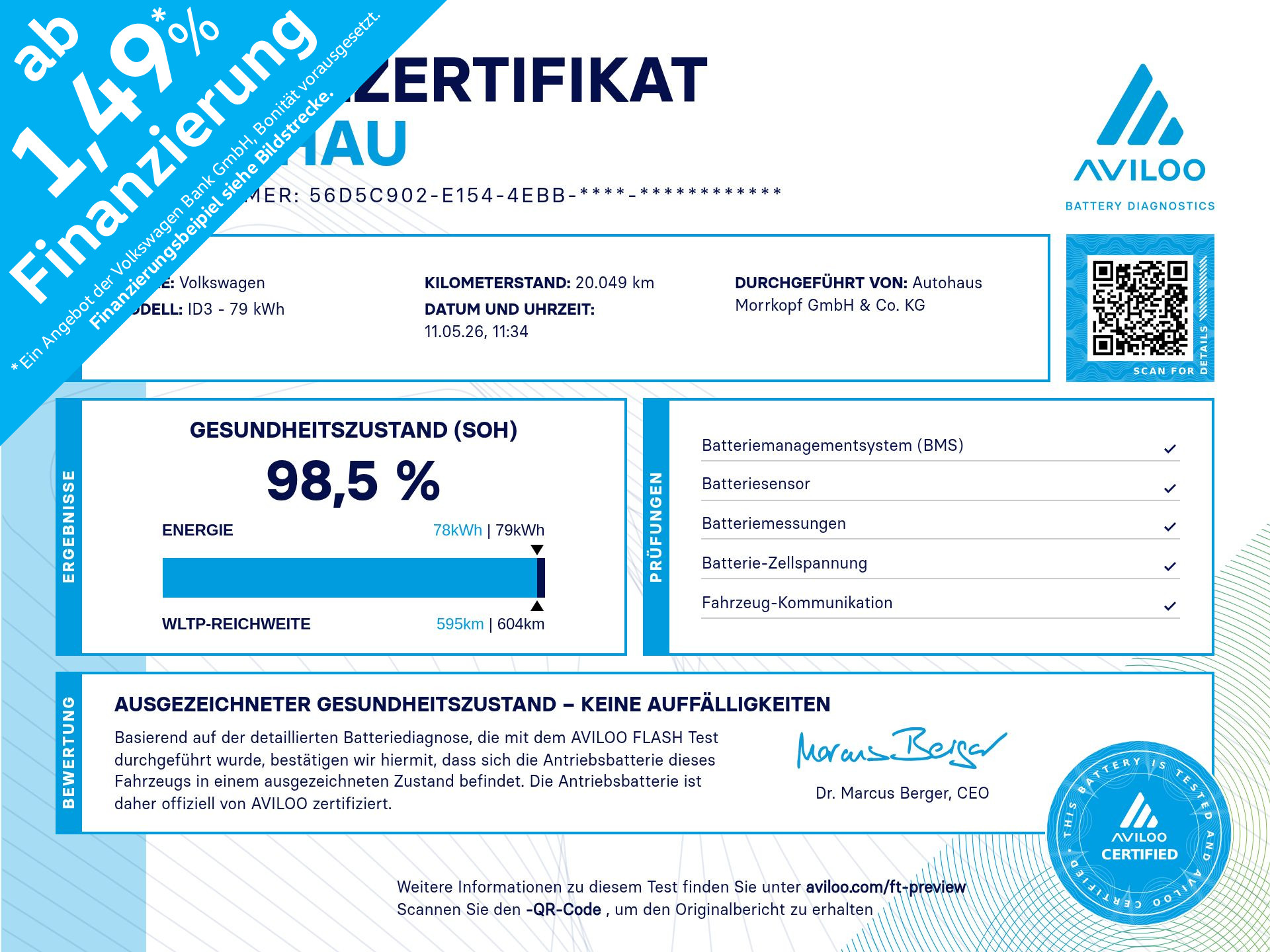 ID.3 GTX +WÄRMEPUMPE+AB 1,49+MAX 593KM+